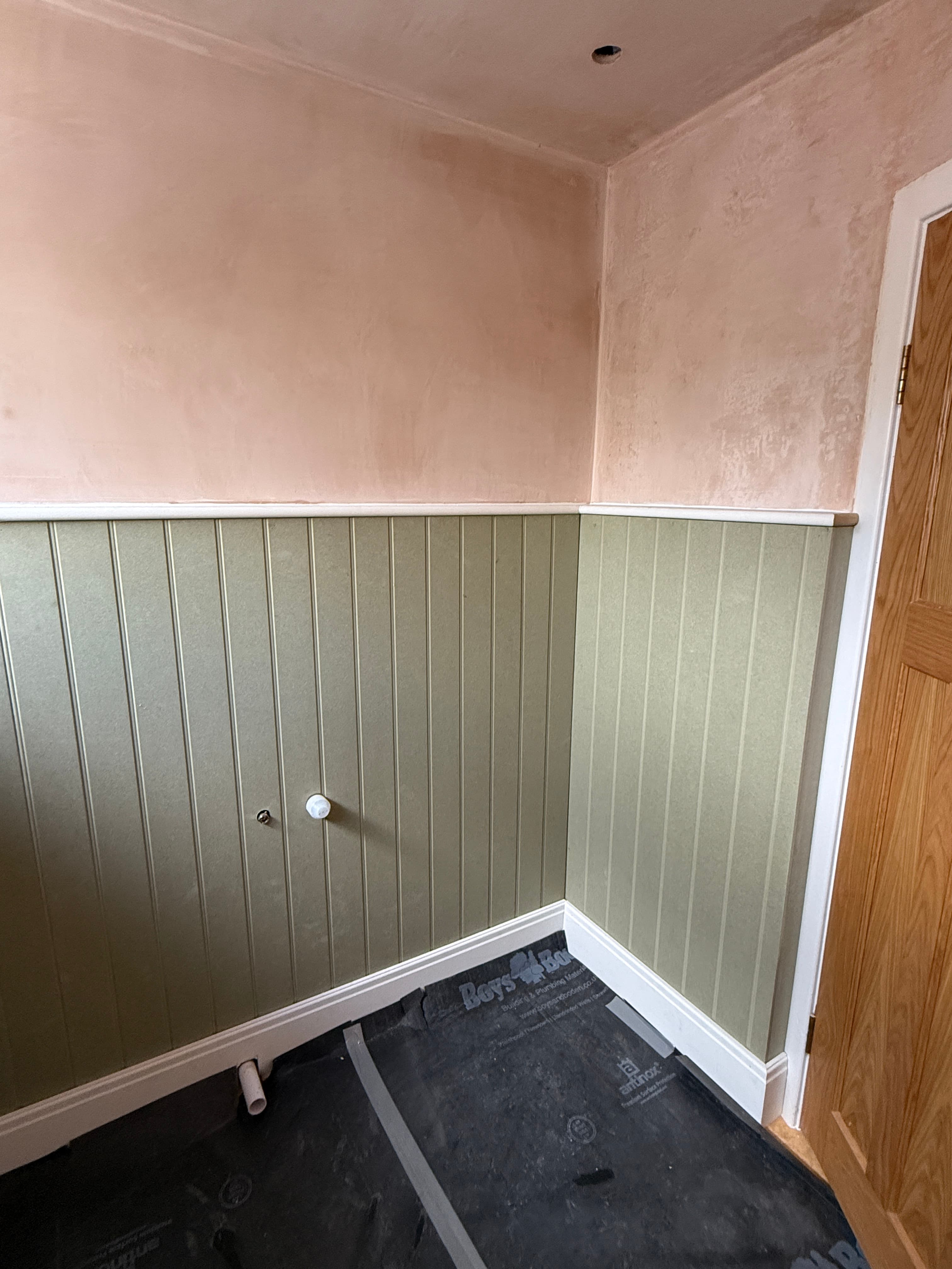 Bathroom wall panelling project