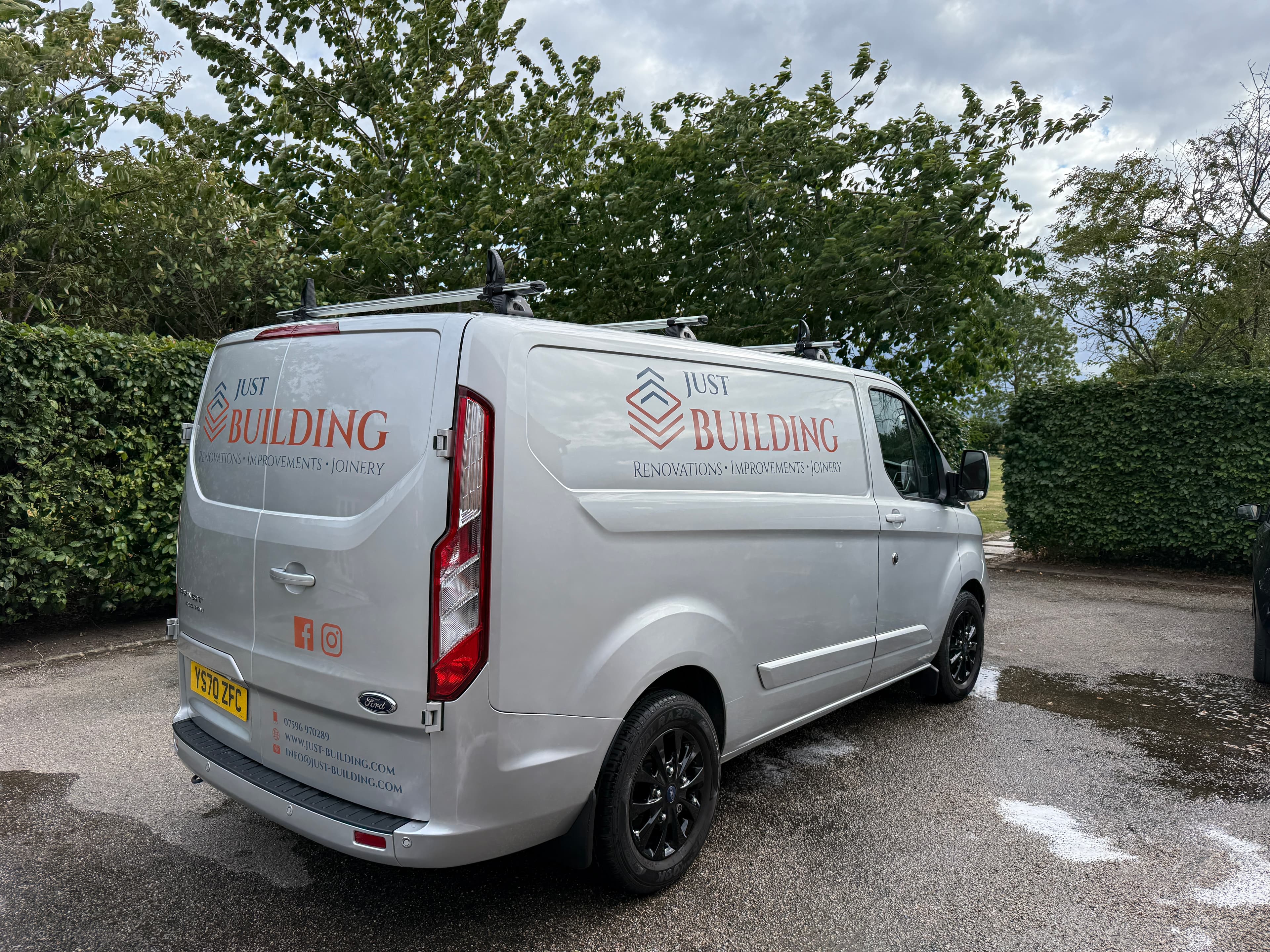 The Just Building Ltd branded van