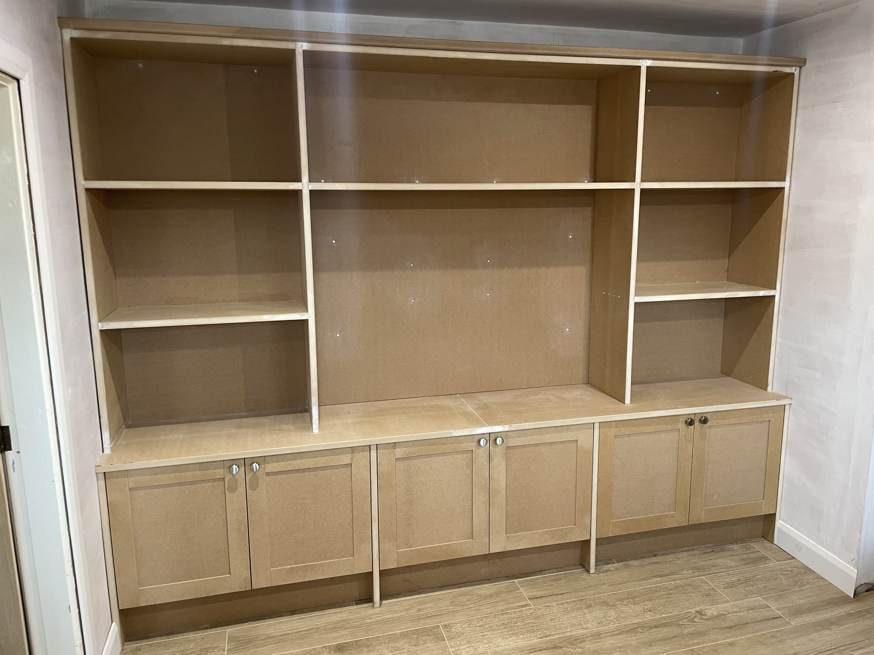 Fitted media unit ready for final finishing