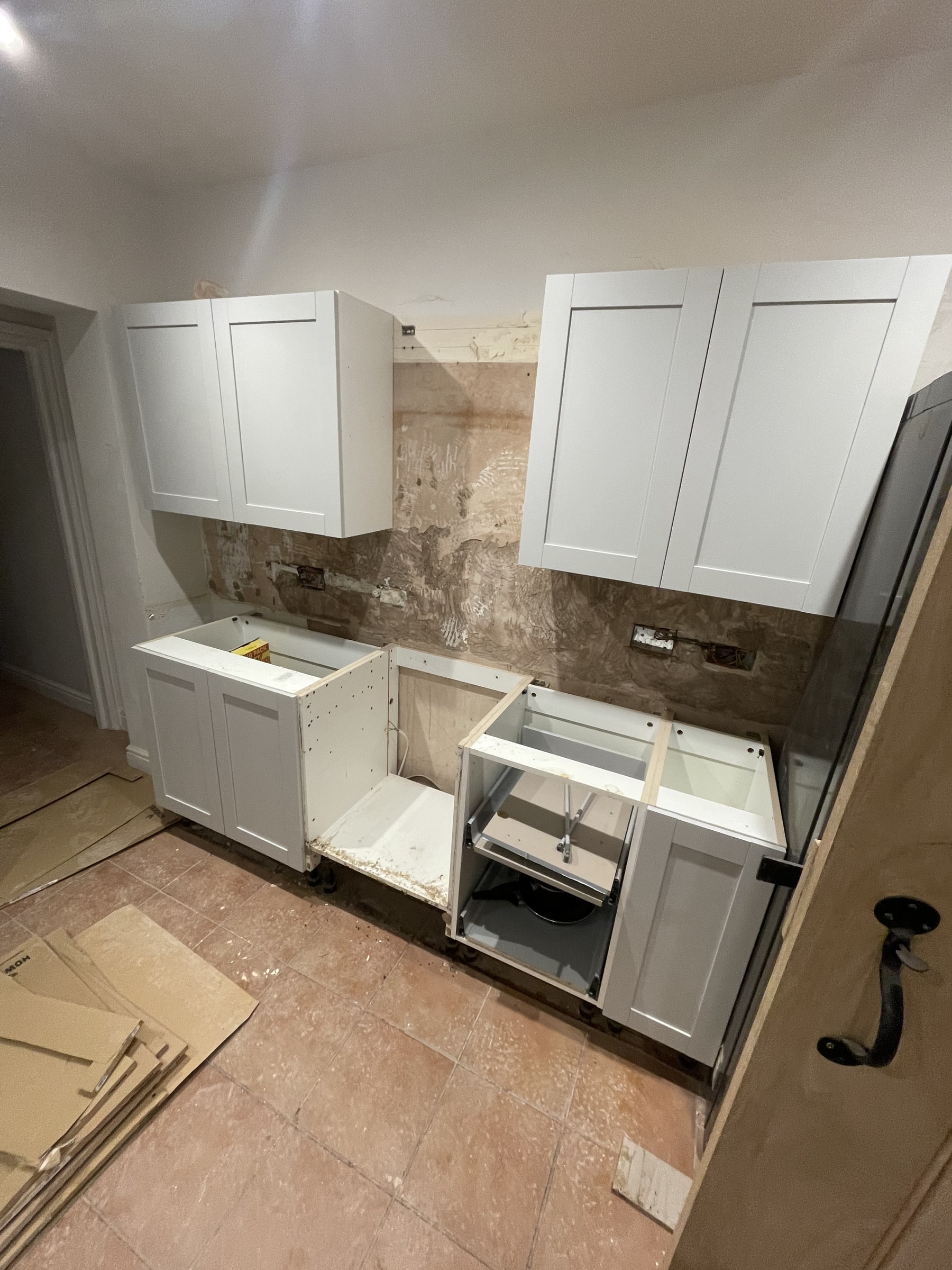 Kitchen renovation progress photo 1